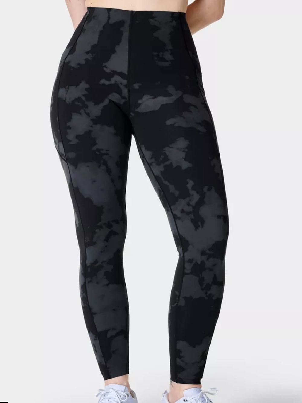 Sweaty Betty Women's Black Cloudprint Ultra Compressive Leggings 7/8 length